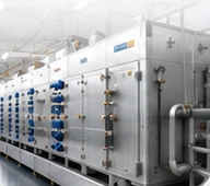 Curing ovens on the production line
