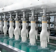Gloves in powder-free treatment